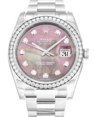 Datejust Mother of Pearl - Black Dial 116244