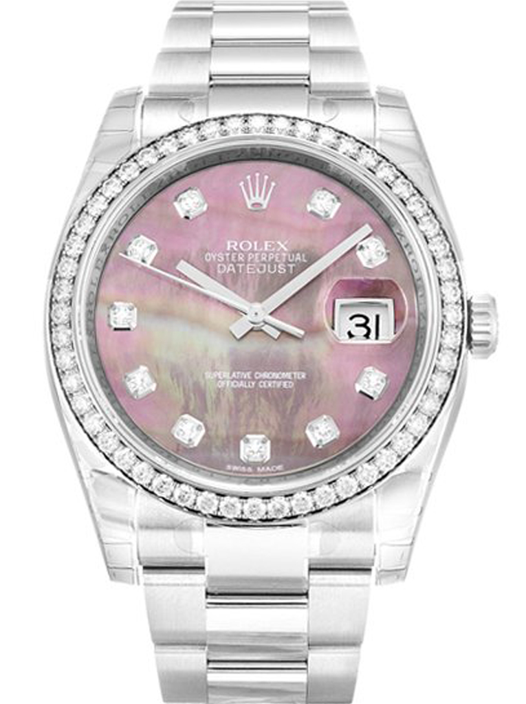 Datejust Mother of Pearl - Black Dial 116244