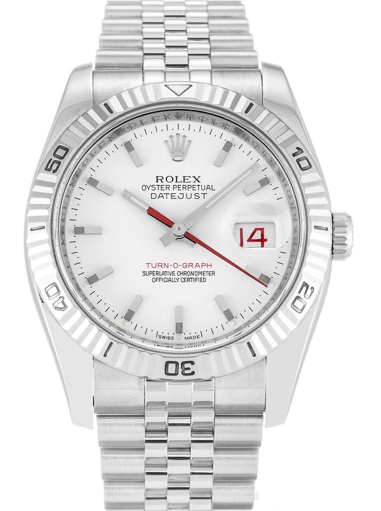 Datejust Turn-O-Graph White Dial 116264-2