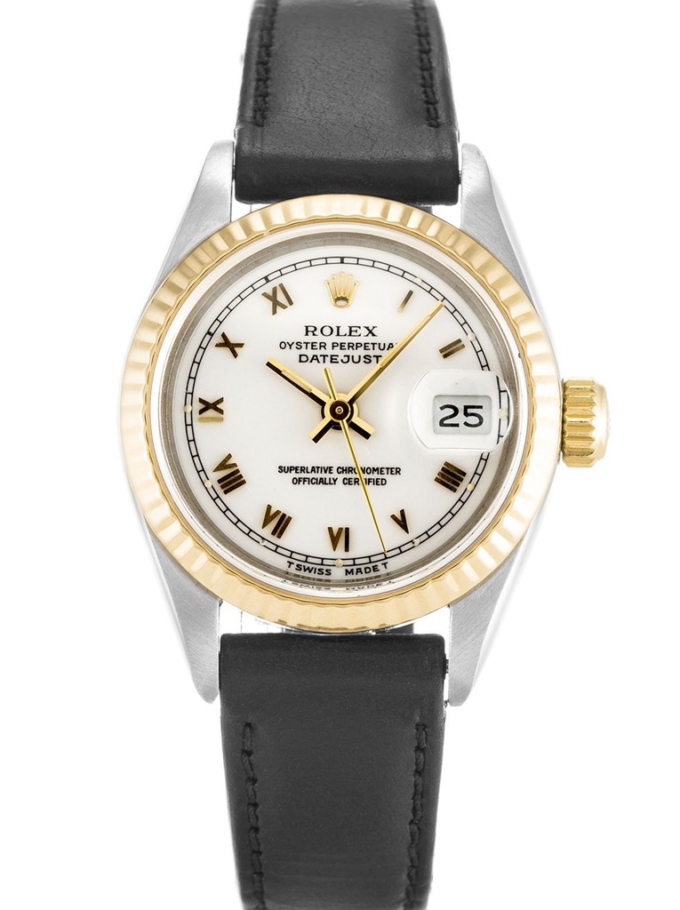 Lady-Datejust White Dial 69173 Leather