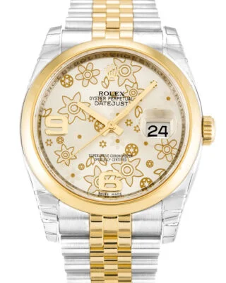 Datejust Silver Floral Dial 116203