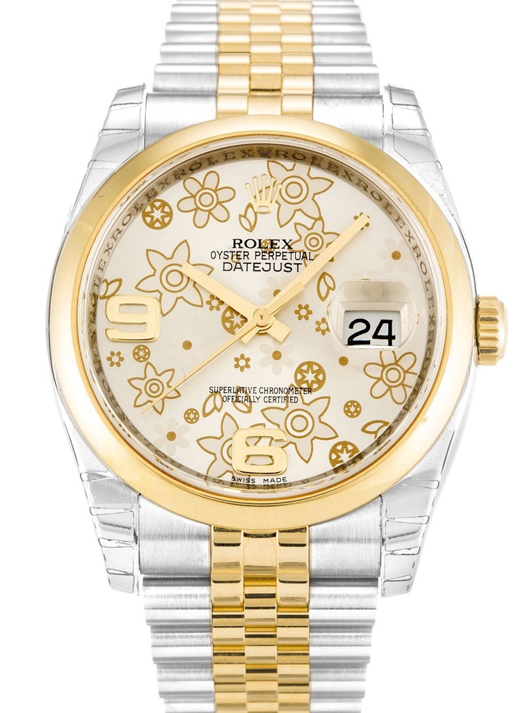 Datejust Silver Floral Dial 116203