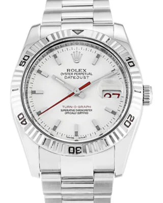 Datejust Turn-O-Graph White Dial 116264