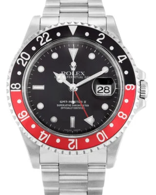 Replica Rolex GMT-Master II Black Dial 16710 “Coke”