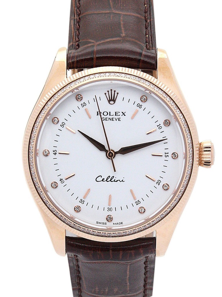 Cellini White Dial 5310 Rose Gold