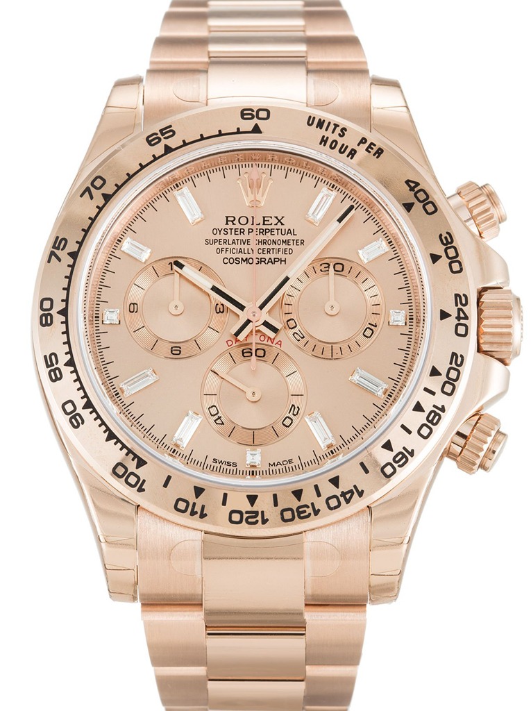 Daytona Rose Diamond Baguette Dial 116505