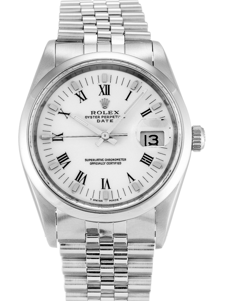 Oyster Perpetual Date White Dial 15200