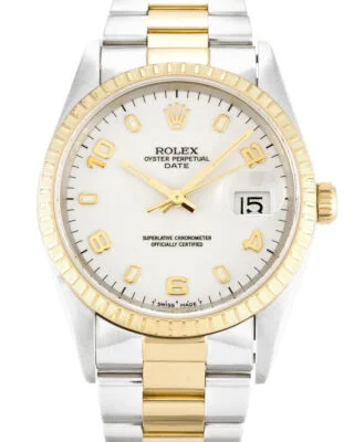 Oyster Perpetual Date White Dial 15223