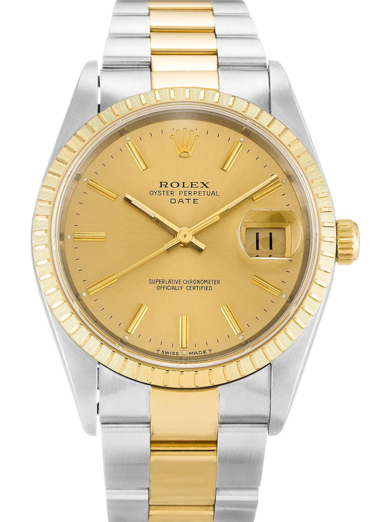 Oyster Perpetual Date Champagne Dial 15223