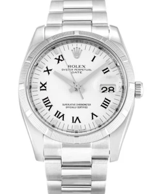 Oyster Perpetual Date White Dial 115210