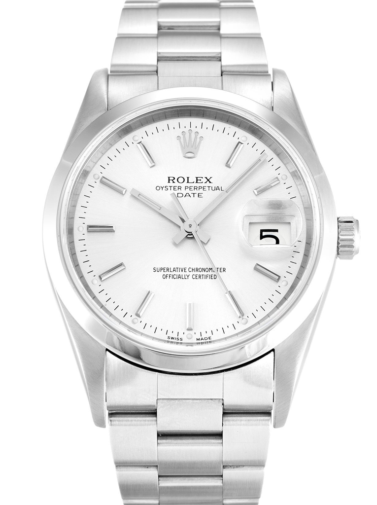 Oyster Perpetual Date Silver Dial 15200