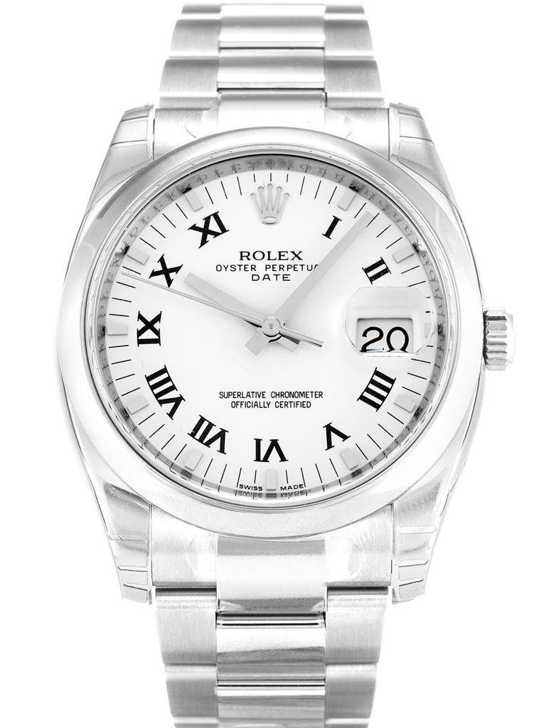Oyster Perpetual Date White Dial 115200