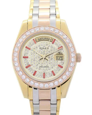 Day-Date Yellow gold with Diamonds Dial 118346
