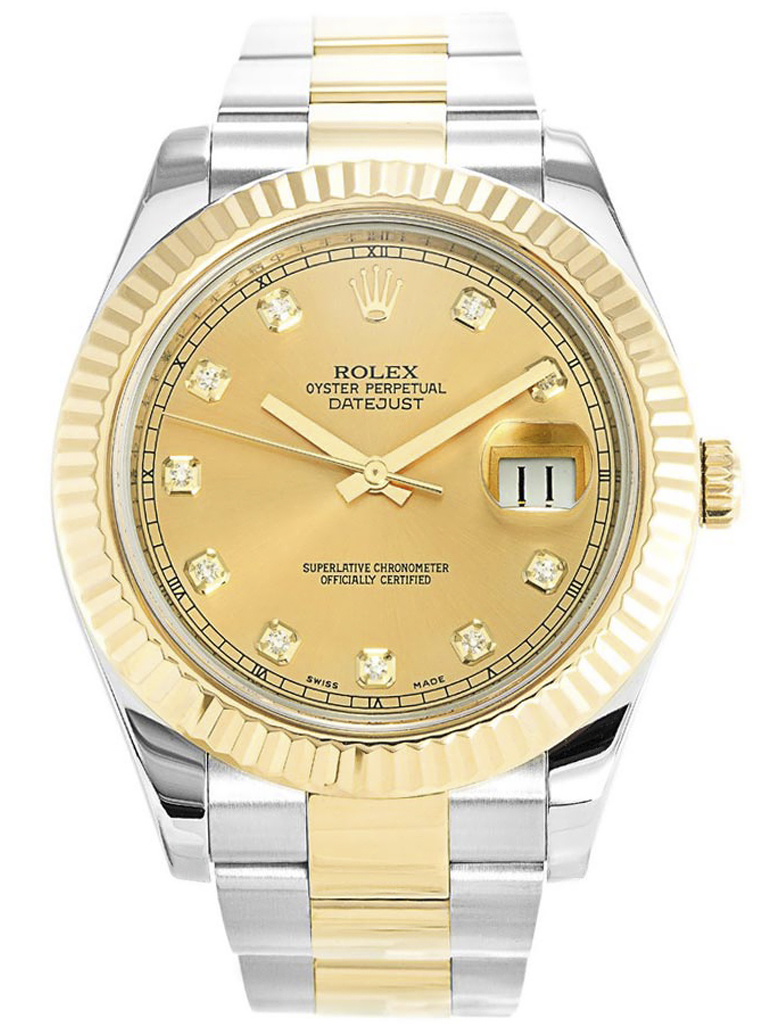 Datejust II Gold Dial 116333