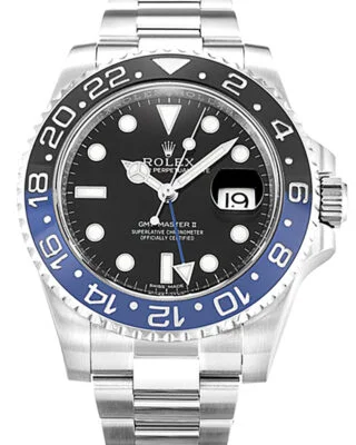 Replica Rolex GMT-Master II Black Dial 116710BLNR “Batman”