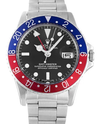 Replica Rolex GMT-Master Black Dial 16710 “Pepsi”