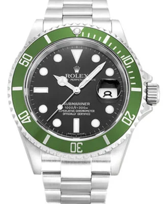 Replica Rolex Submariner Black Dial 16610LV “Kermit”