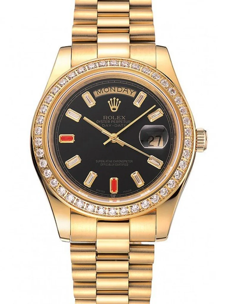 Superclone Day-Date Black Dial 1454101