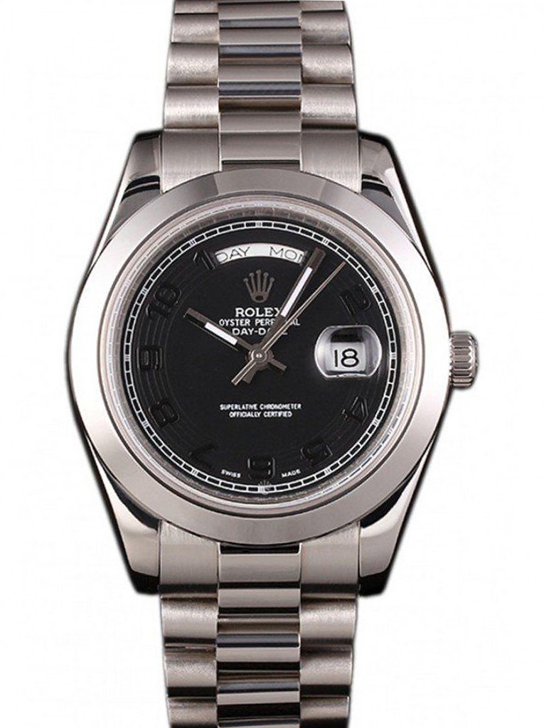 Superclone Day-Date Black Dial 80294