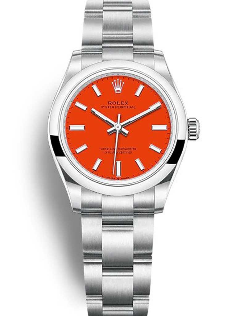 Oyster Perpetual Lady Coral Red Dial 277200