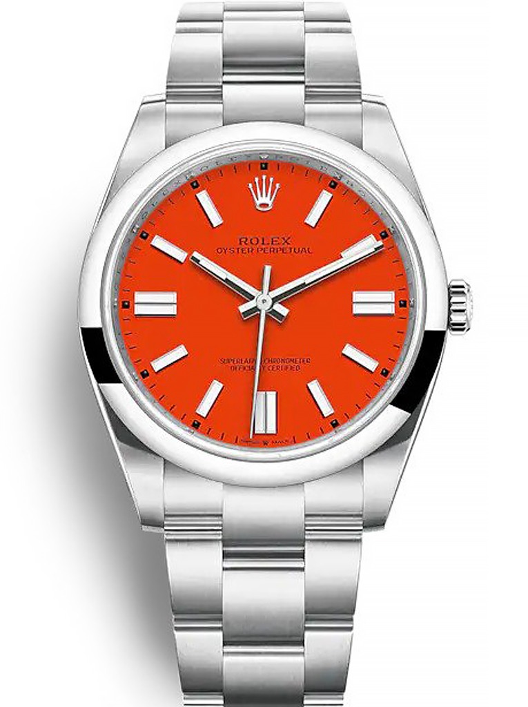 Oyster Perpetual Lady Coral Red Dial 126000