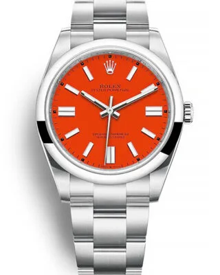 Oyster Perpetual Coral Red Dial 124300
