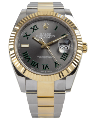 Replica Rolex Datejust II Rhodium Dial 126333 “Wimbledon” Two-Tone Oyster 41 mm