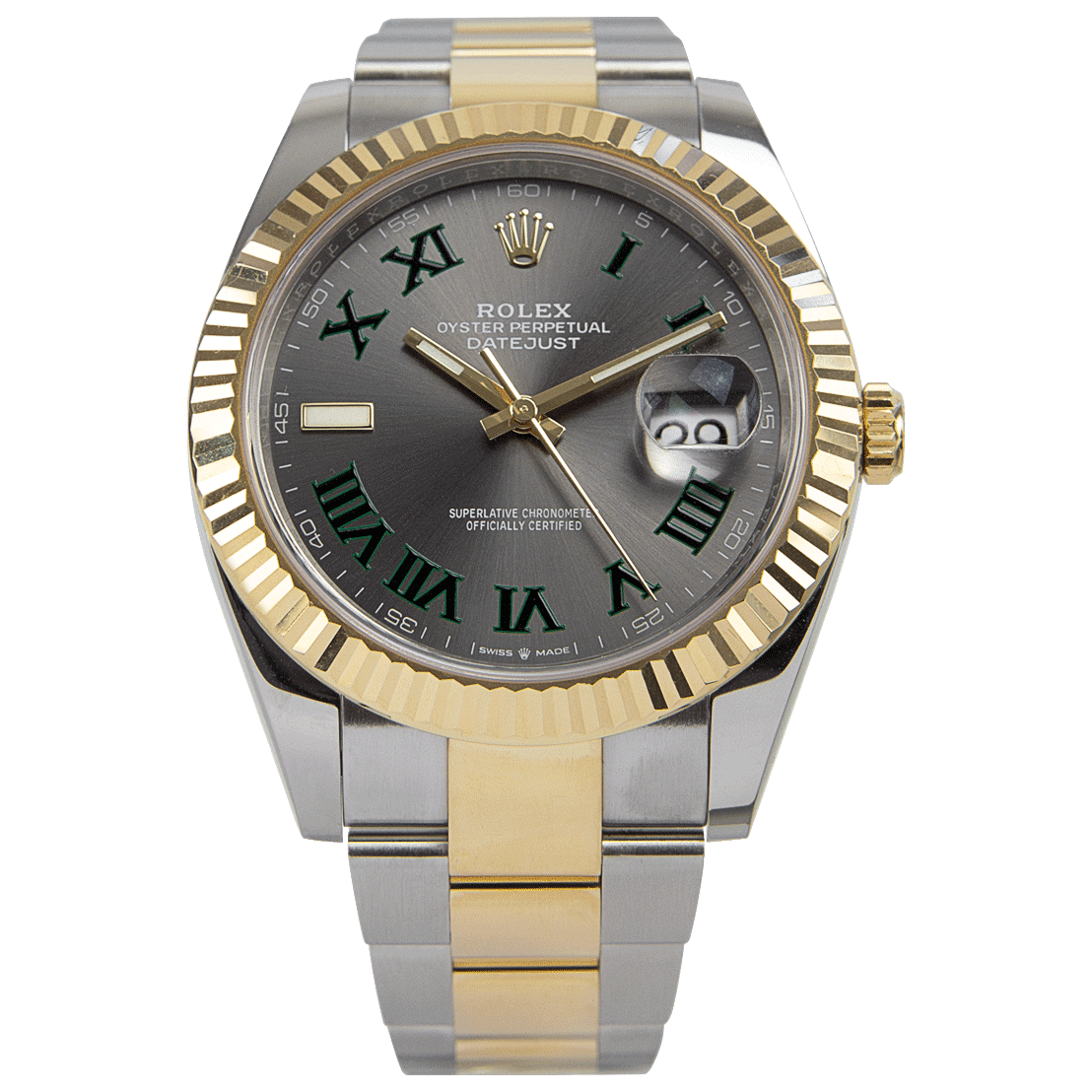 Datejust II Rhodium Dial 126333 "Wimbledon" Two-Tone Oyster