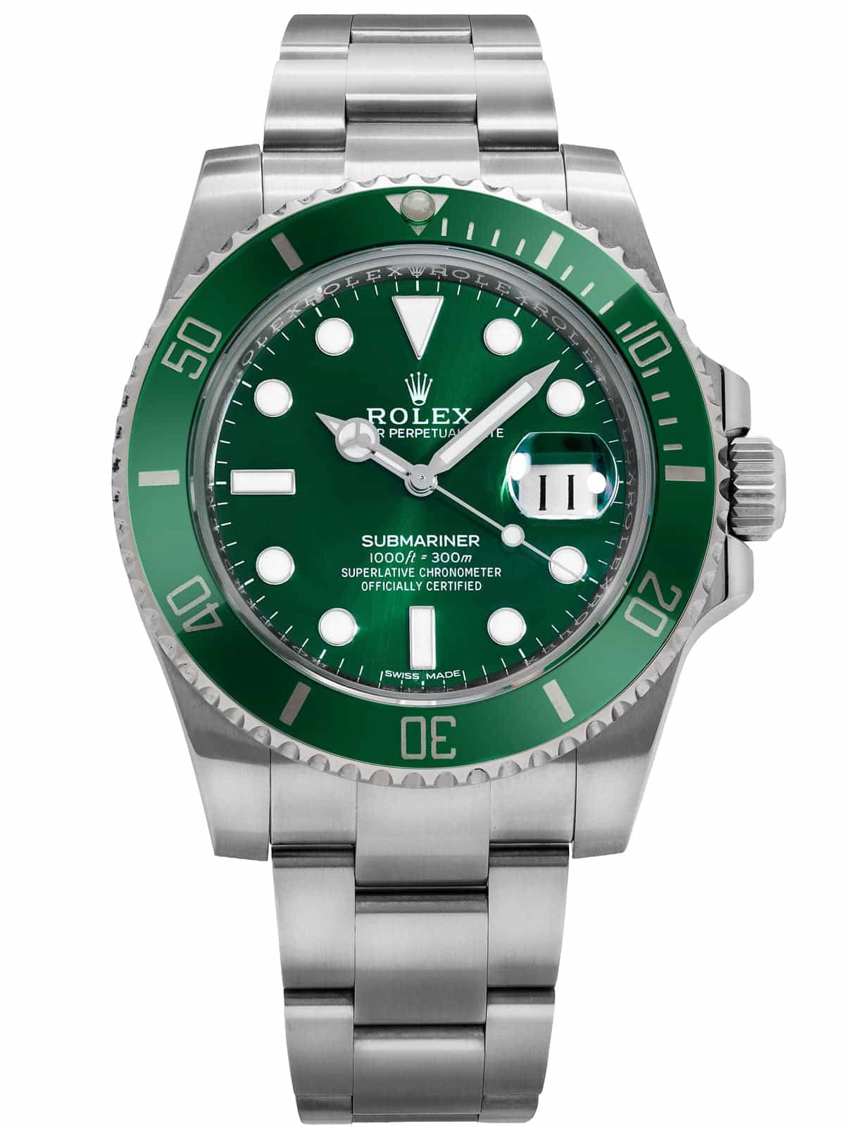Replica Rolex Submariner Green Dial 116610LV “Hulk”