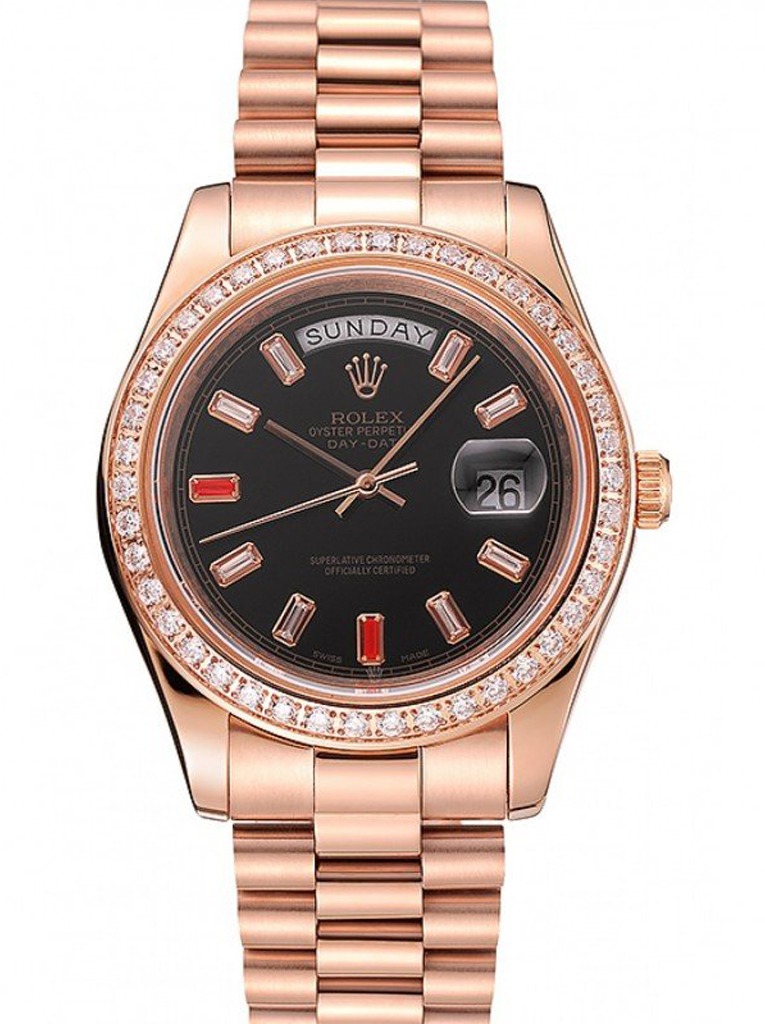 Superclone Day-Date Black Dial 1454102