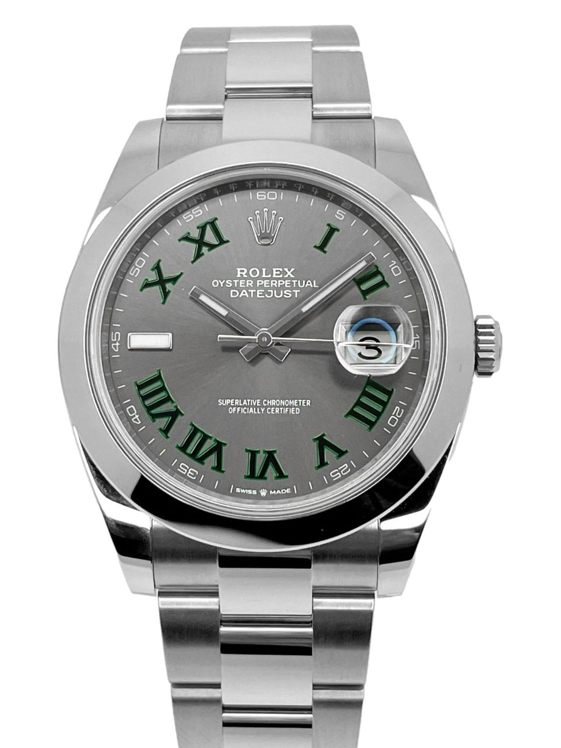 Superclone Datejust Rhodium Dial 126300 "Wimbledon" Oyster