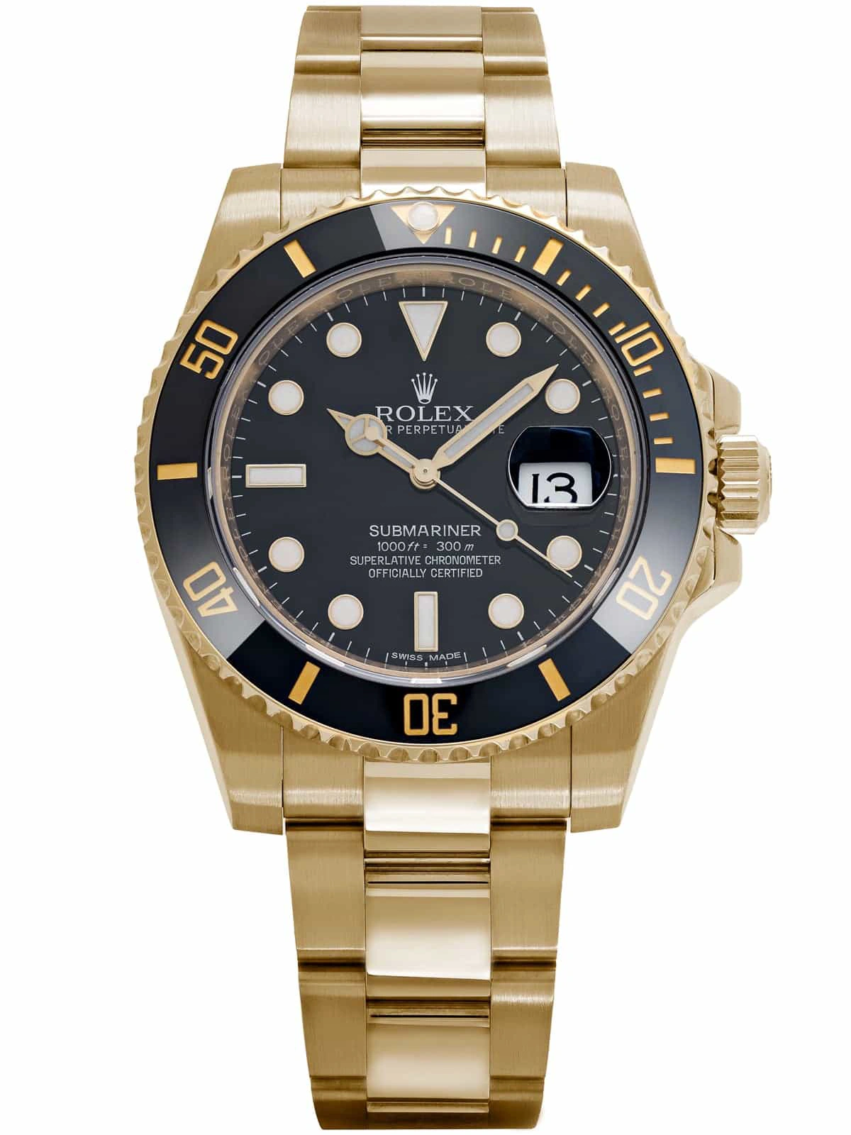 Superclone Rolex Submariner Black Dial 116618LN