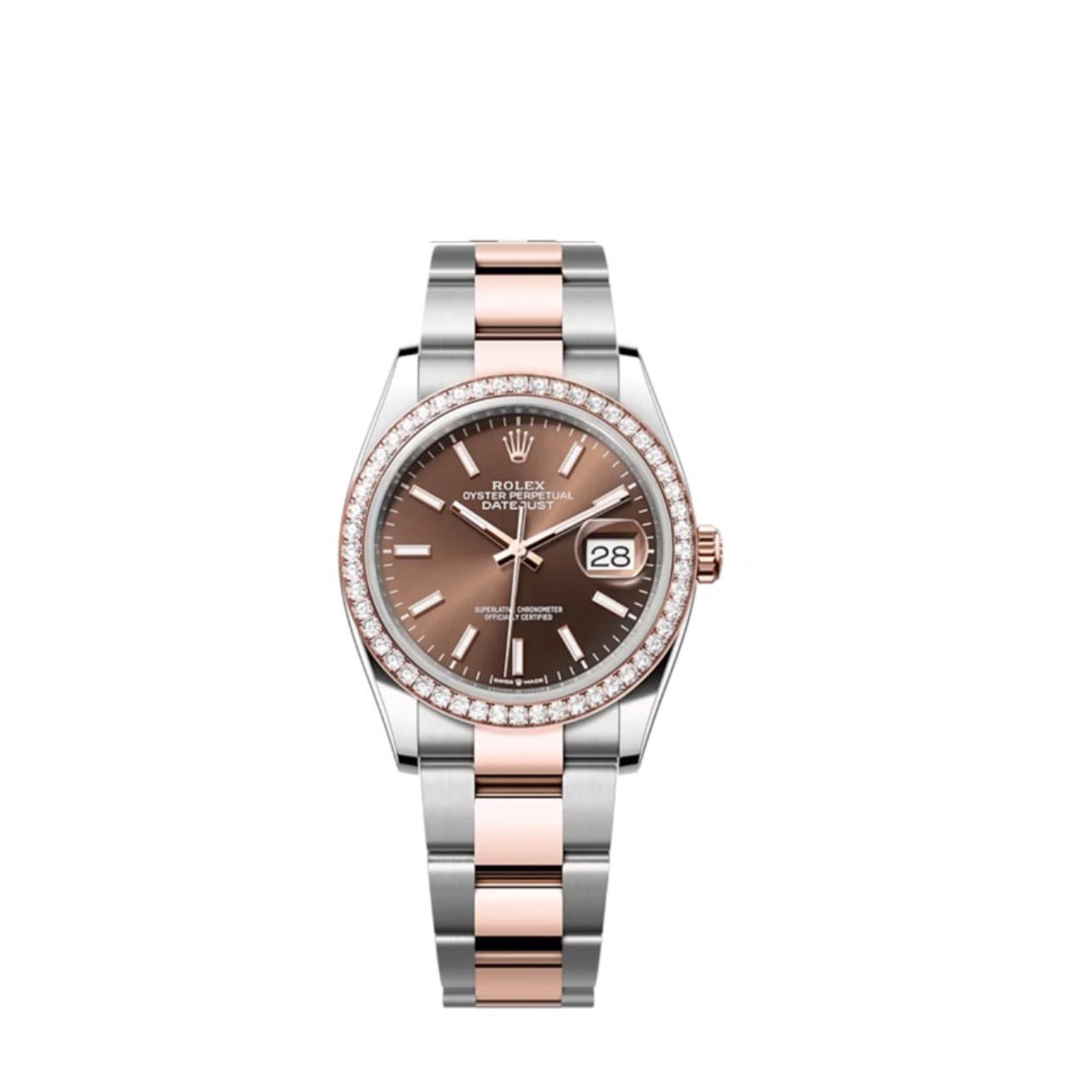 Superclone Datejust Chocolate Dial 126281RBR Oyster