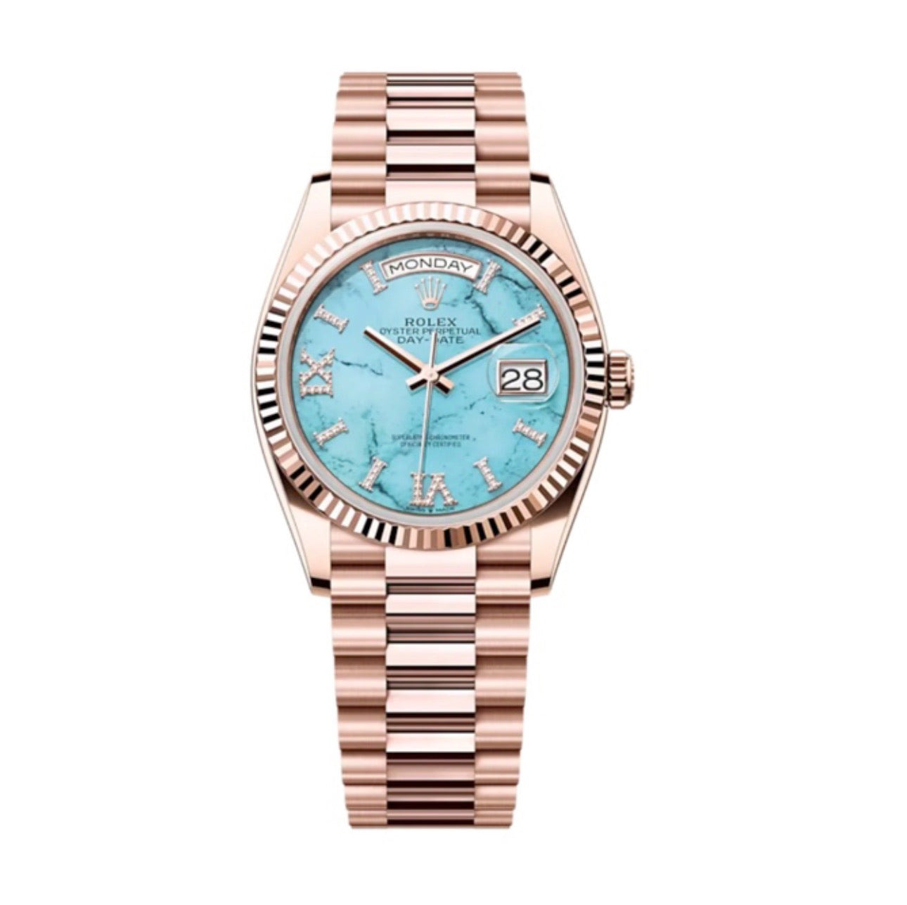 Superclone Day-Date Turquoise Dial 128235