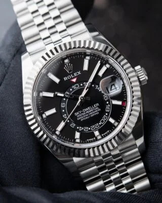 Superclone Sky-Dweller Bright black Dial 336934 Jubilee Perspective View