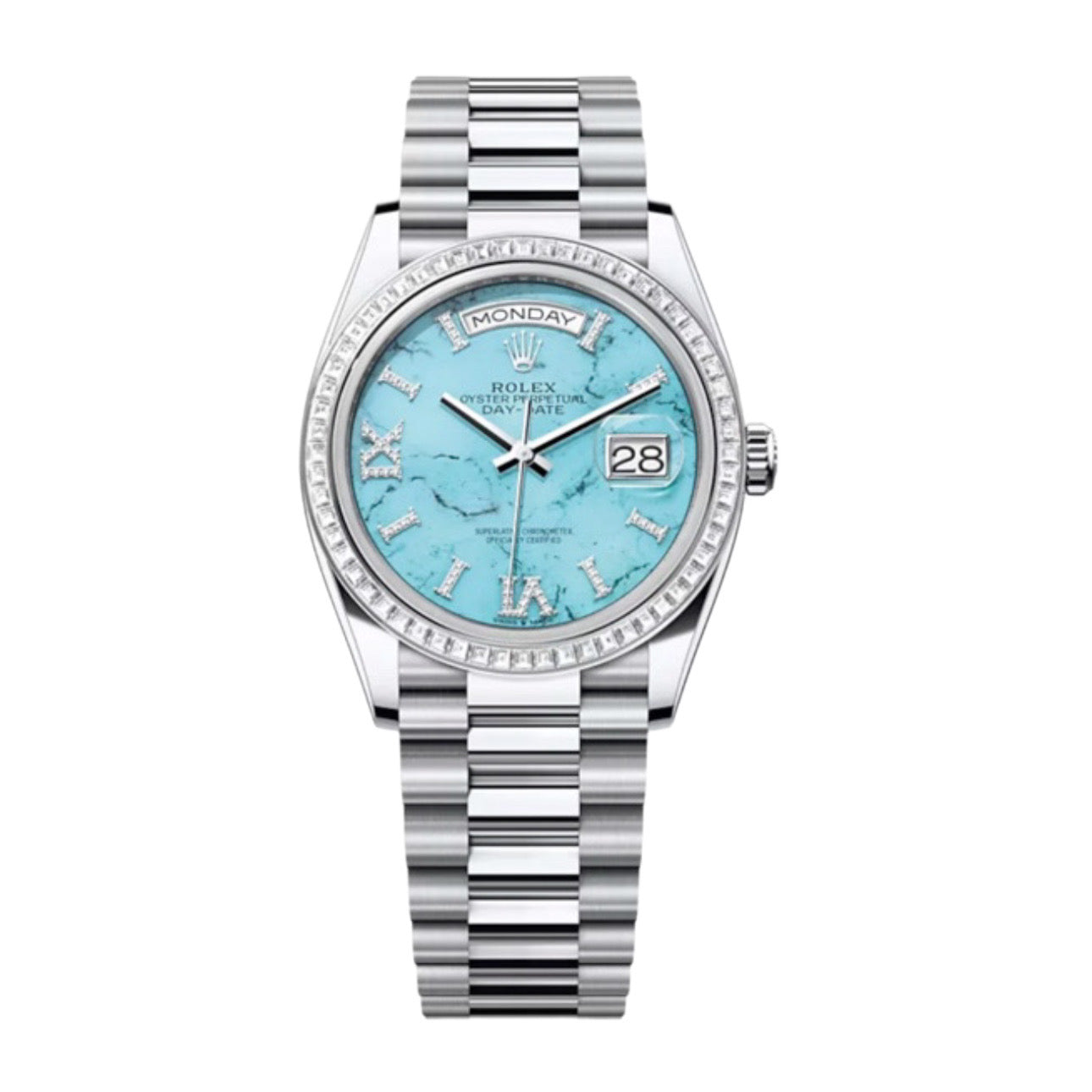Superclone Day-Date Turquoise Dial 128396TBR
