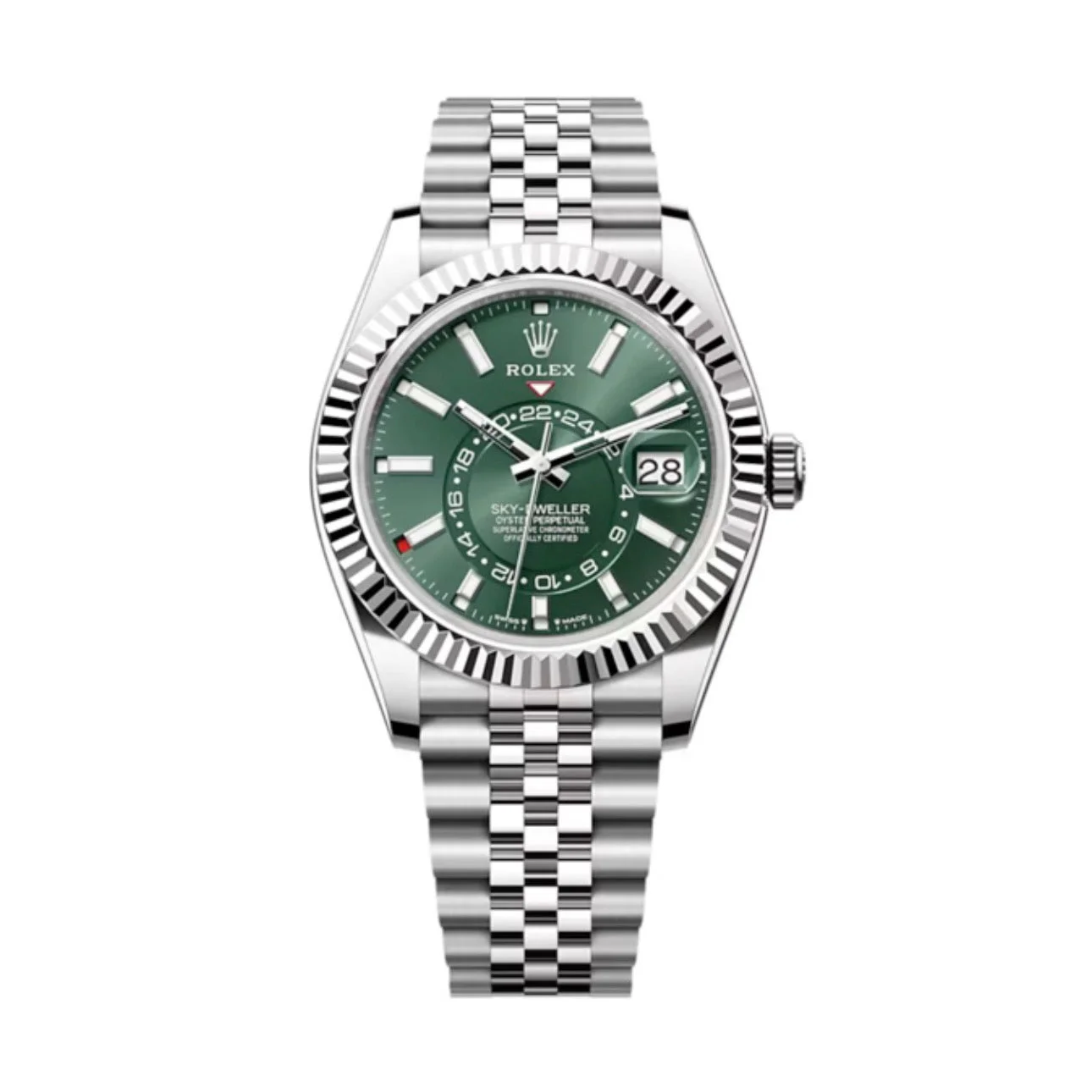 Superclone Sky-Dweller Mint green Dial 336934 Jubilee