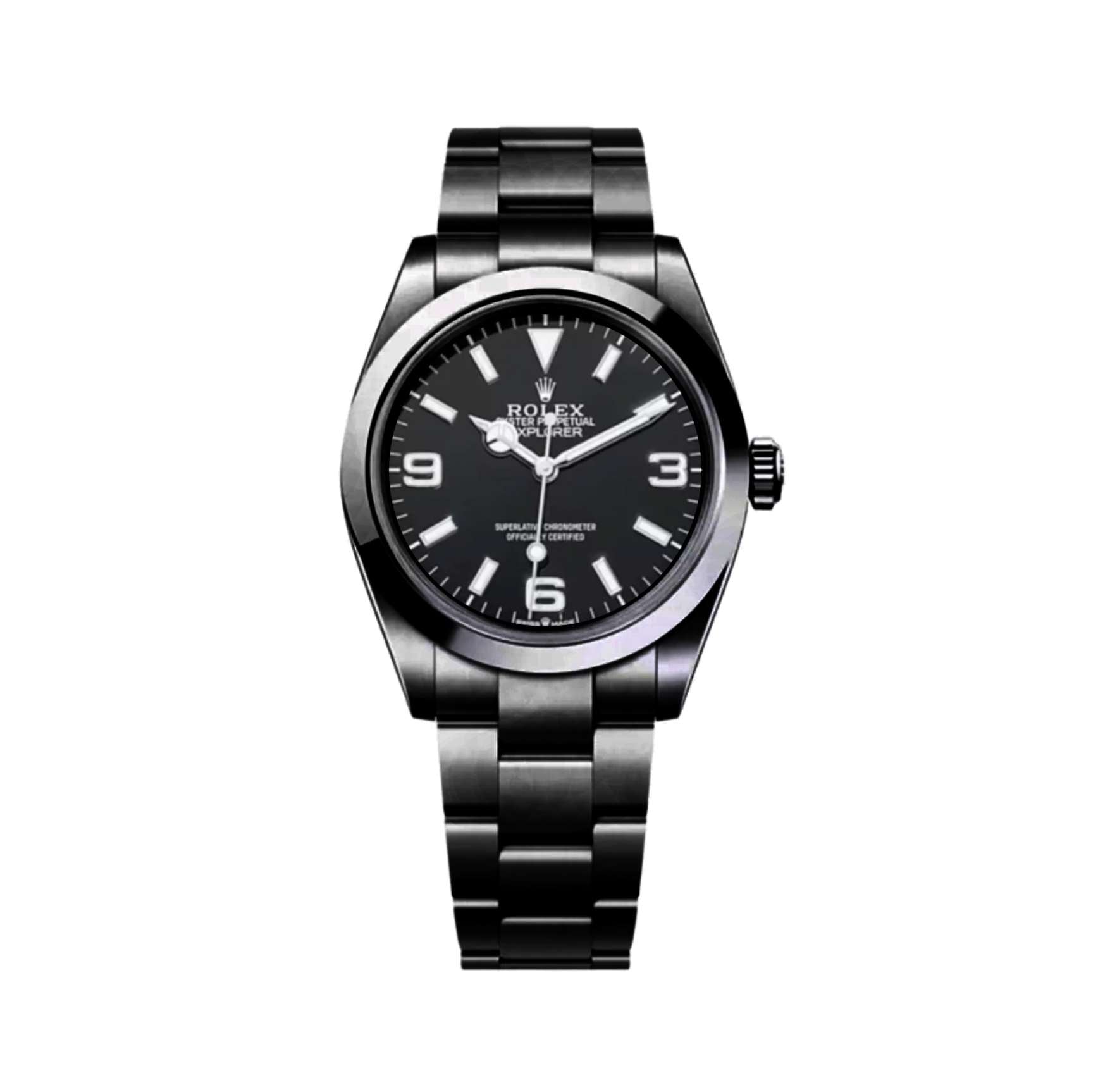 Superclone Explorer Black Dial 128238