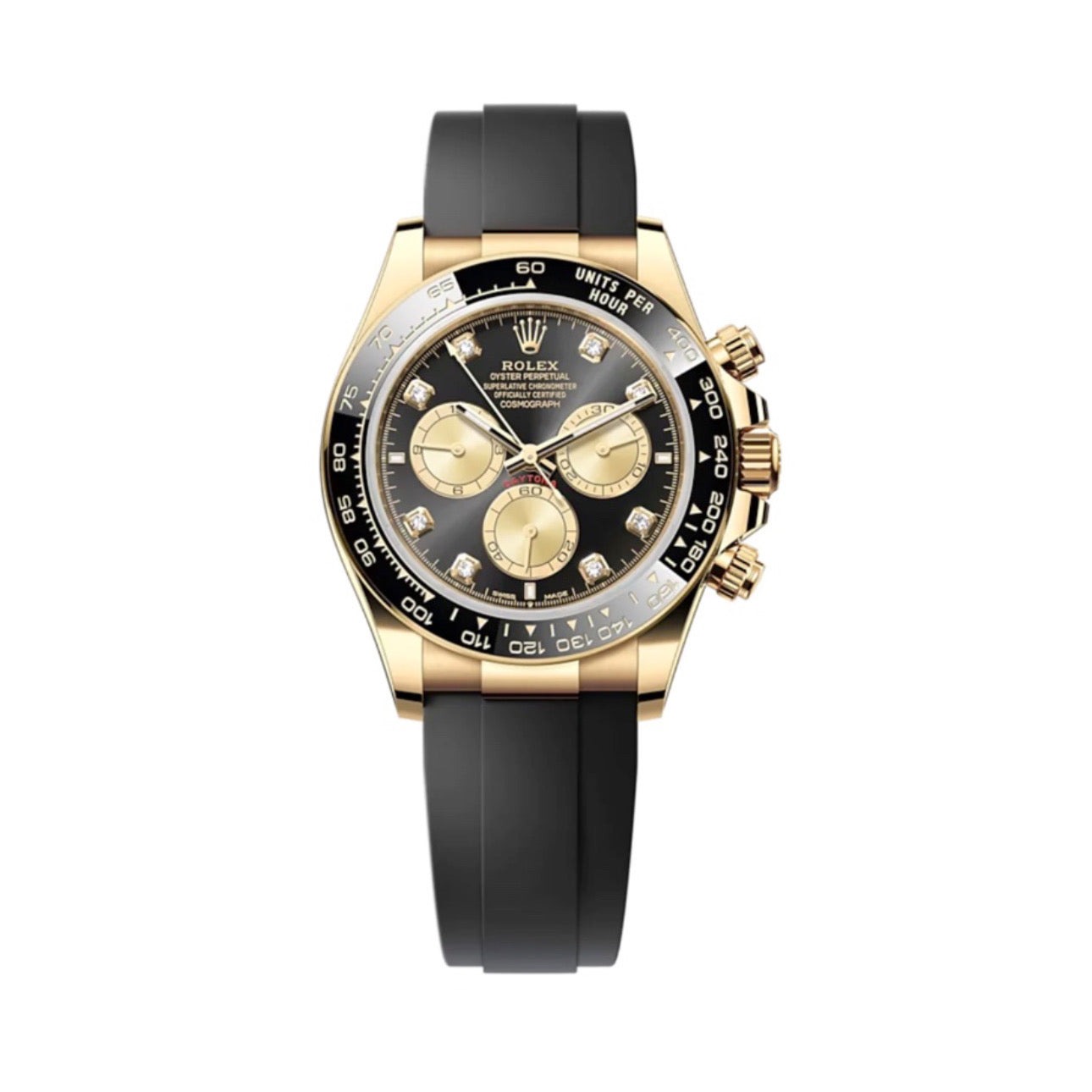 Superclone Daytona Black Dial Yellow Gold 126518LN