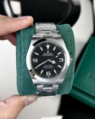 Explorer Black Dial Oyster Bracelet