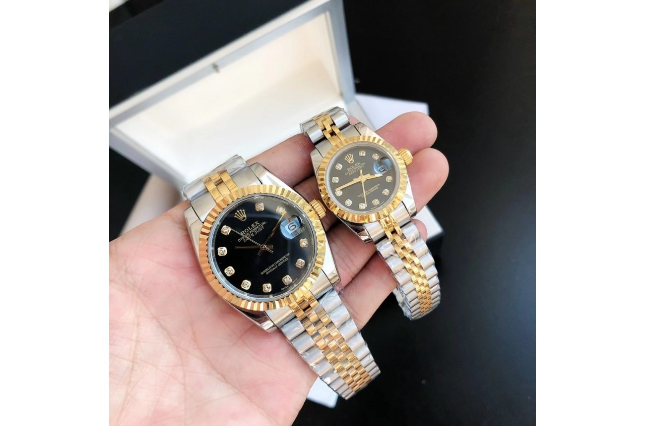 Datejust RG/SS Jub Black/Dia