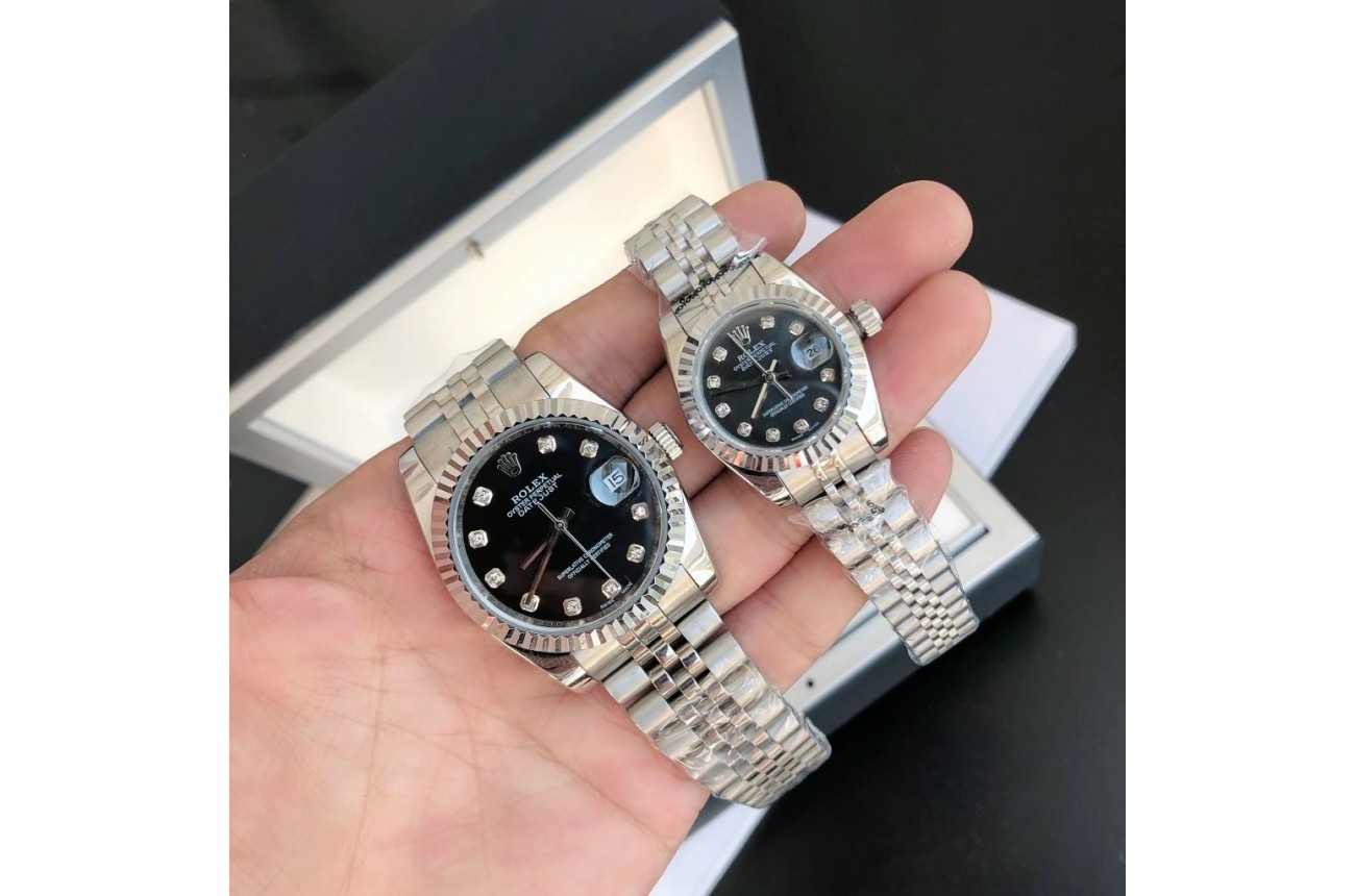Datejust SS/SS Jub Black/Dial