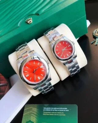 Oyster Perpetual SS/SS Red/Stk