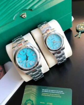 Oyster Perpetual SS/SS Tiffany Blue/Stk