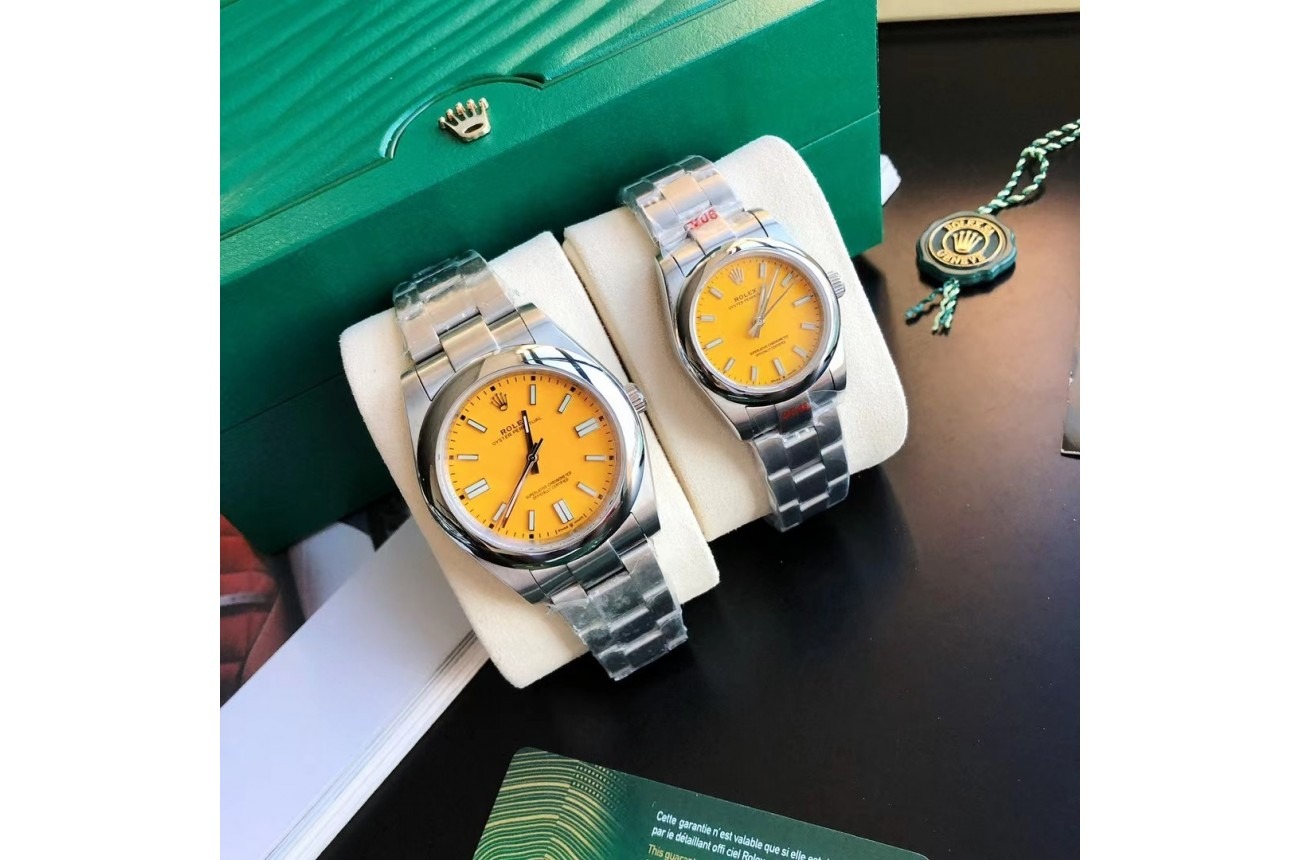 Oyster Perpetual SS/SS Yellow/Stk