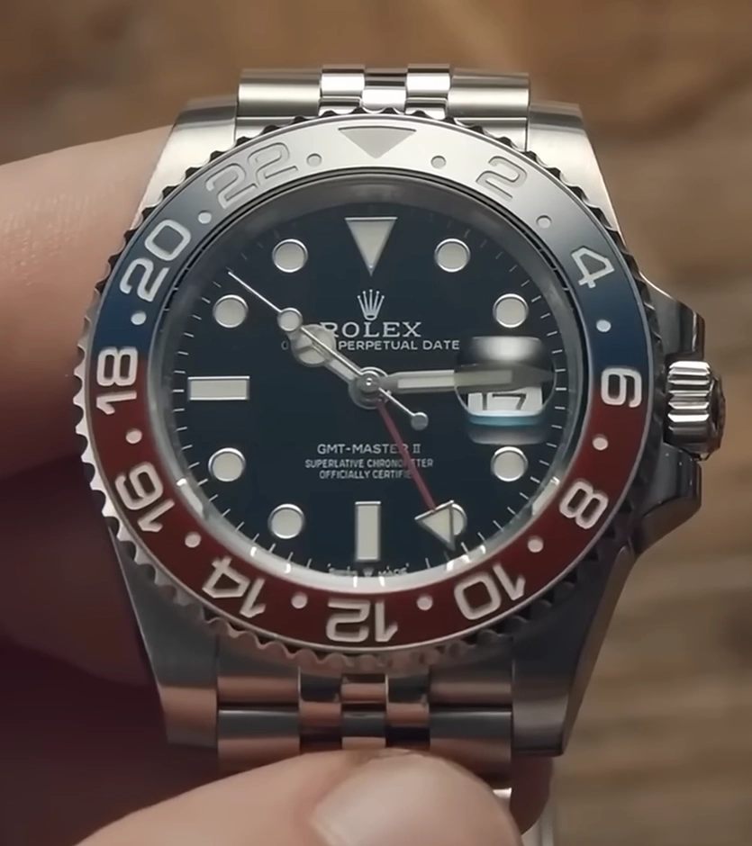 Authentic Rolex Submariner watch for comparison quiz