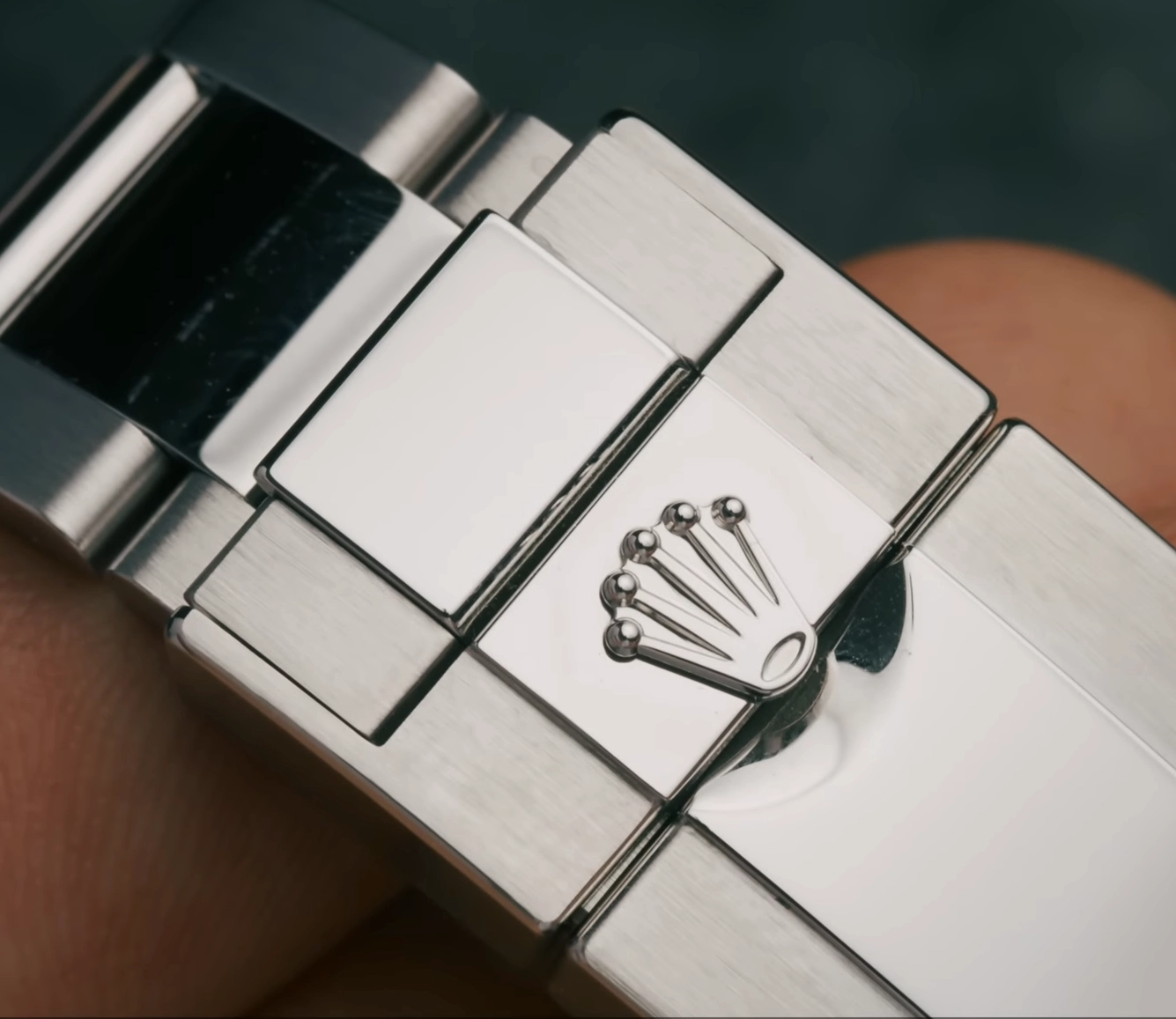 Authentic Rolex watch clasp detail for quiz round 4