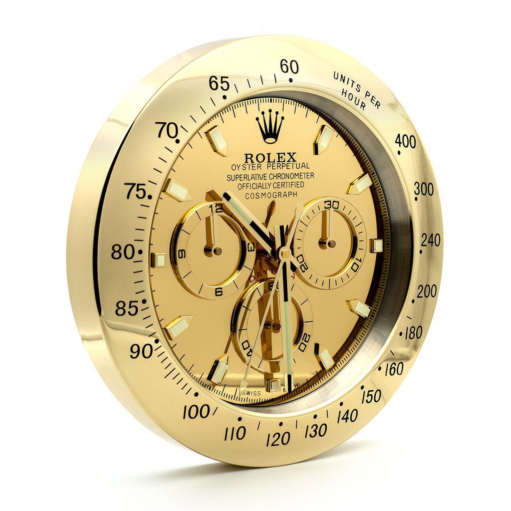 WALL CLOCK – DAYTONA FULL GOLD