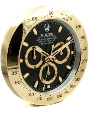 WALL CLOCK – DAYTONA GOLD/BLACK DIAL
