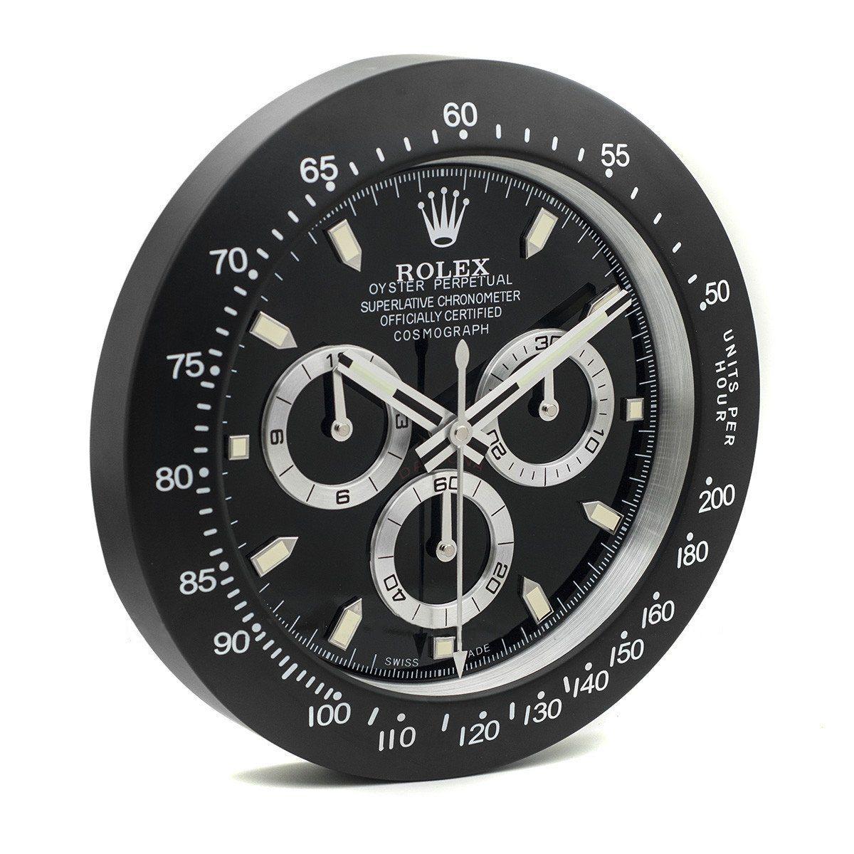 WALL CLOCK – DAYTONA Reverse Panda